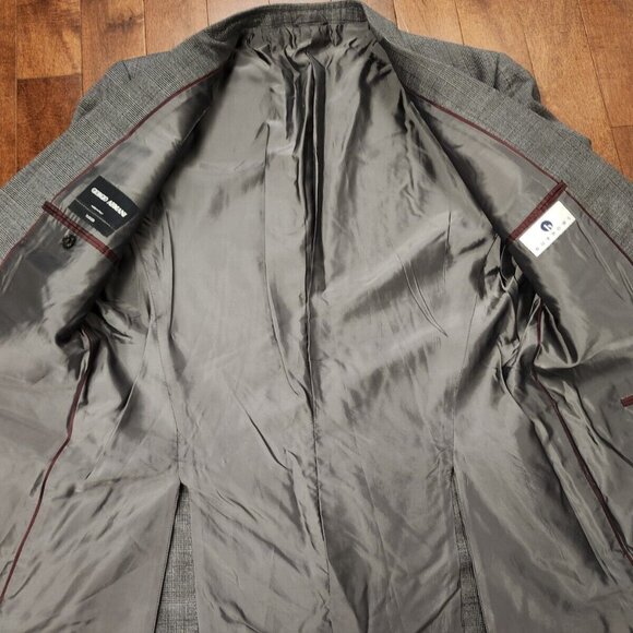 Giorgio Armani Taylor men's gray suit set in size 54 virgin wool - Picture 4 of 16